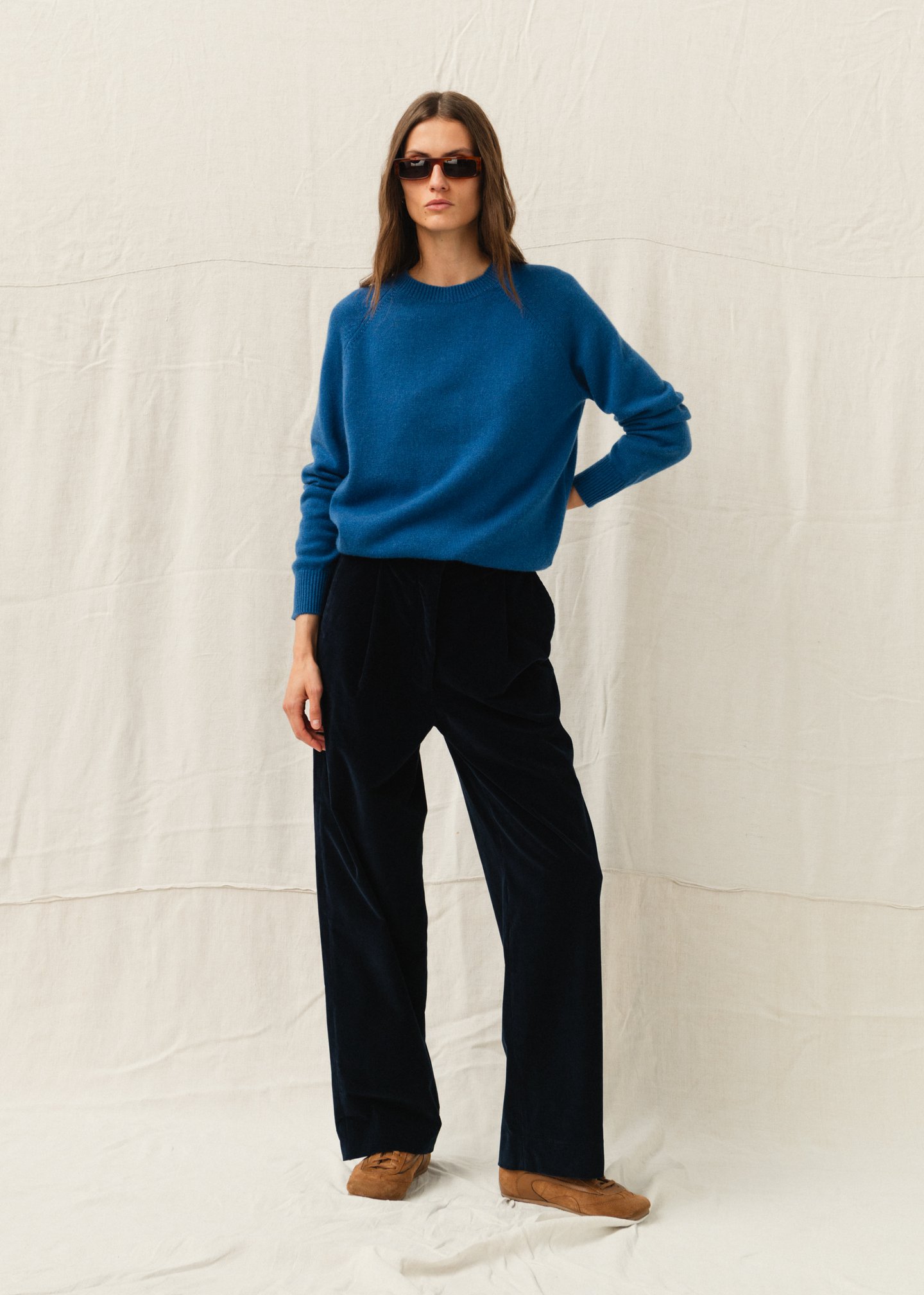 Drake Corduroy Trouser — Navy