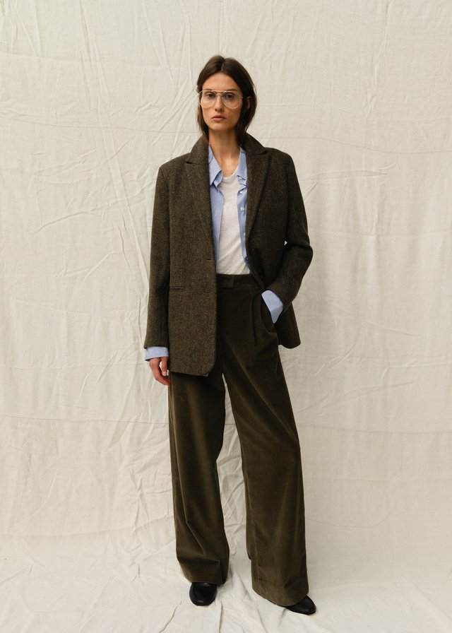 Aime_Elisa Jacket_Harris Tweed_Khaki_02.jpg
