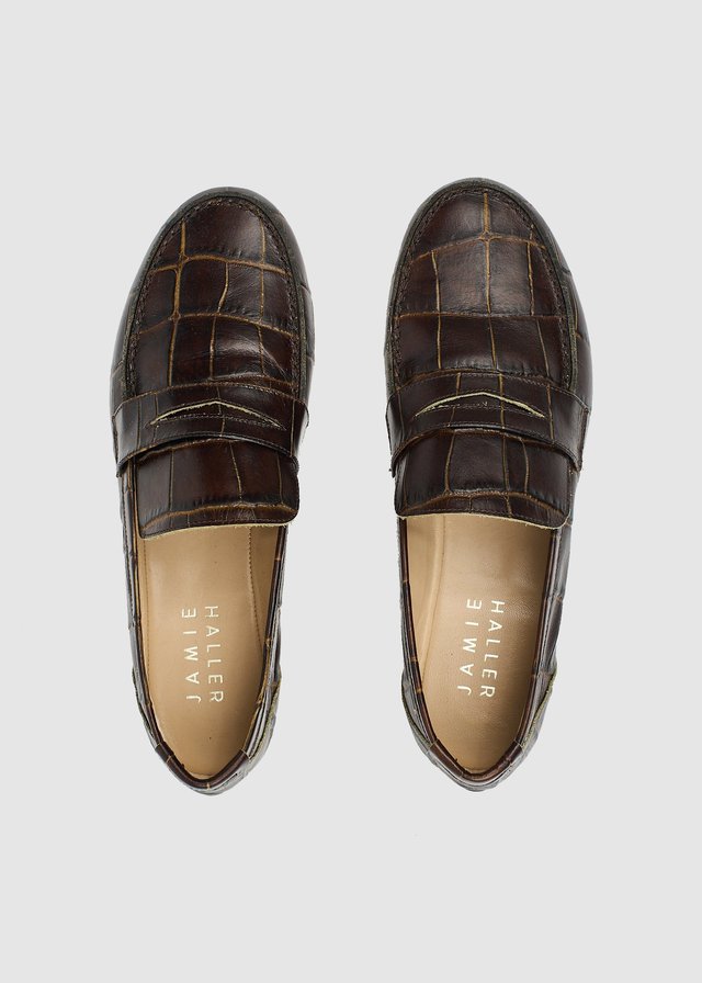 Jamie Haller_Penny Loafers_Brown Croc_1.jpg